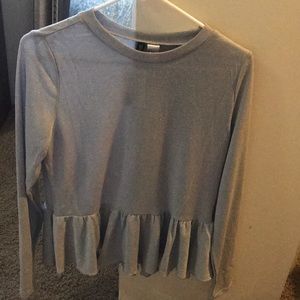 Sparkly peplum top💙